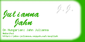 julianna jahn business card